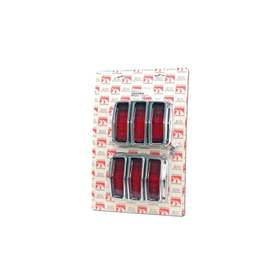 KIT-ELC-3 Scott Drake 1965-1966 Taillight Bezel Kit