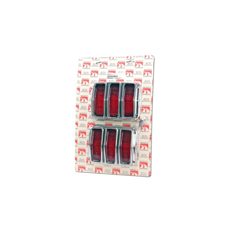 KIT-ELC-3 Scott Drake 1965-1966 Taillight Bezel Kit