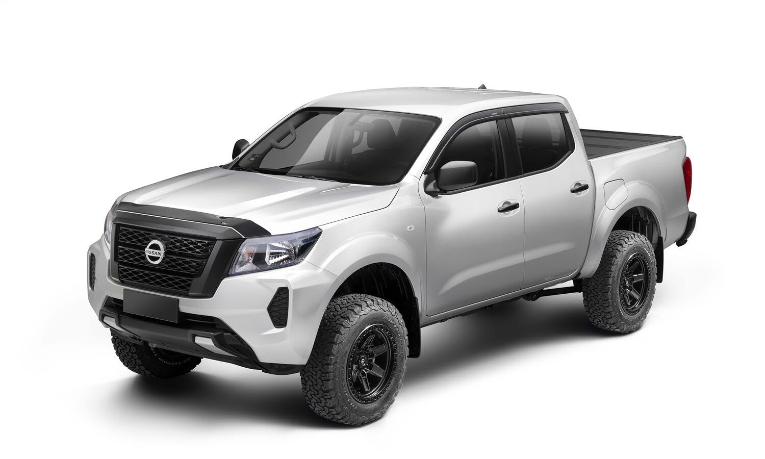 Aeroskin Hood Protector Husky Liners | Fits 2022-2026 Nissan Frontier | Low Profile Deflector/Bug Shield - 1 pc., Smoke | 2842195