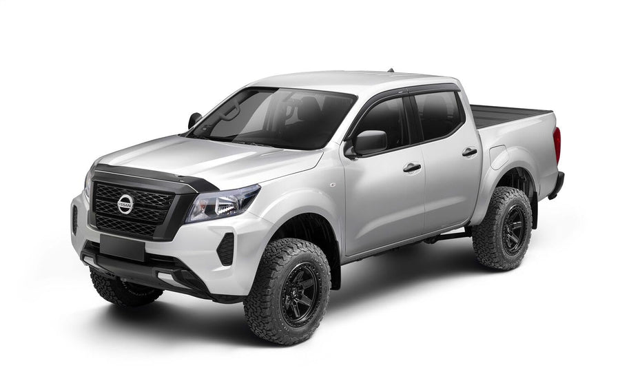 Aeroskin Hood Protector Husky Liners | Fits 2022-2026 Nissan Frontier | Low Profile Deflector/Bug Shield - 1 pc., Smoke | 2842195