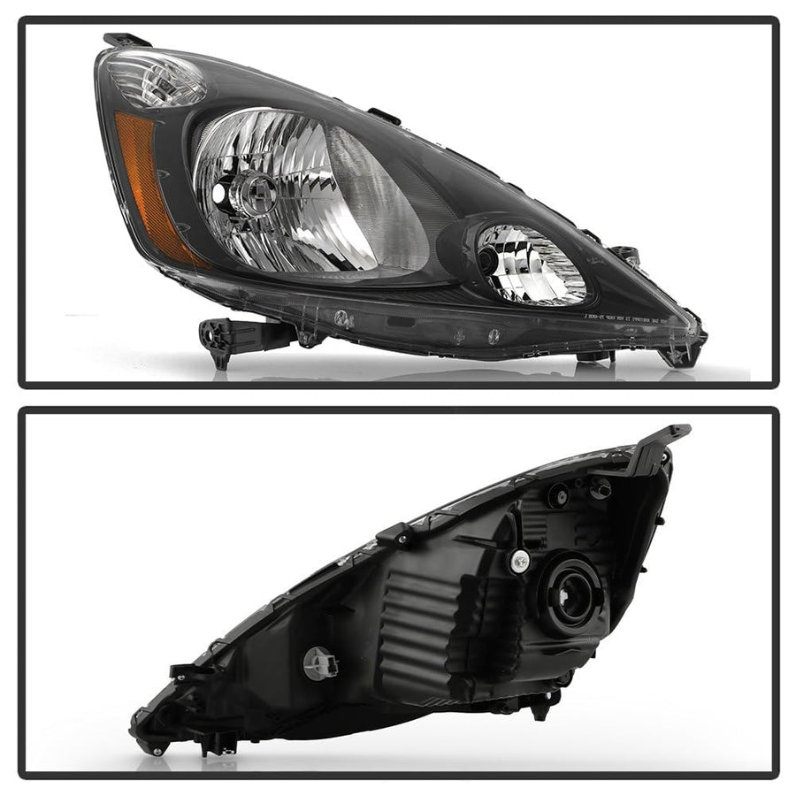 Honda Fit 09-14 Spyder (OE) Halogen Headlight - Iron Grey Housing Right OE