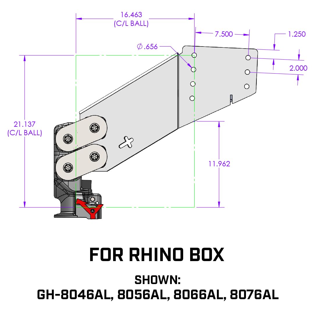 GEN-Y Hitch Fifth Wheel Rhino Pin Box with Gooseneck SnapLatch Coupler | 3,500-6,500 LBS Pin Weight Range | 30K LBS Towing Capacity | Compatable with 2 5/16" Gooseneck Ball
