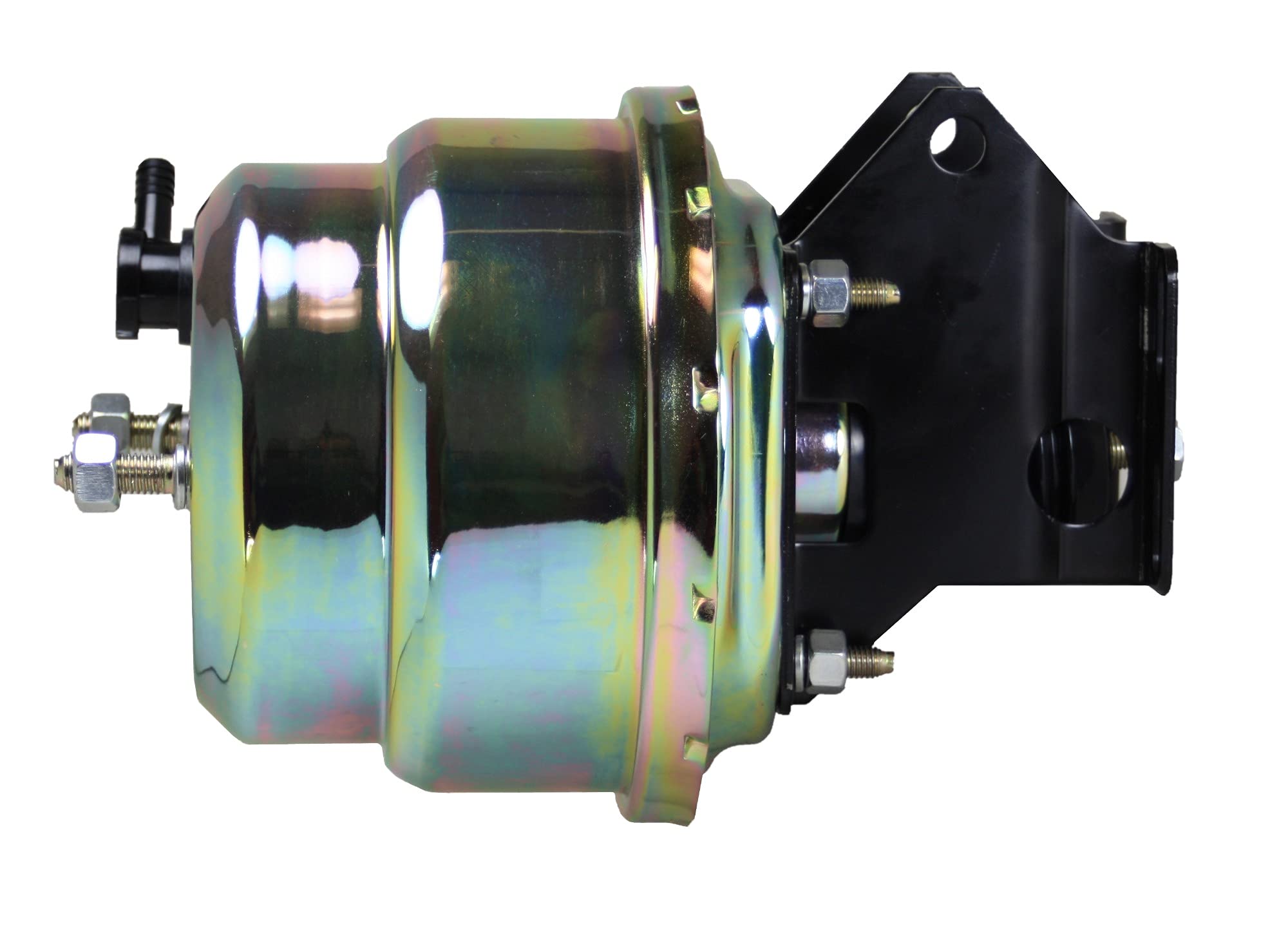 7 Inch LEED BRAKES Dual Power Booster, 1-1/8 Inch Bore Master (Zinc)