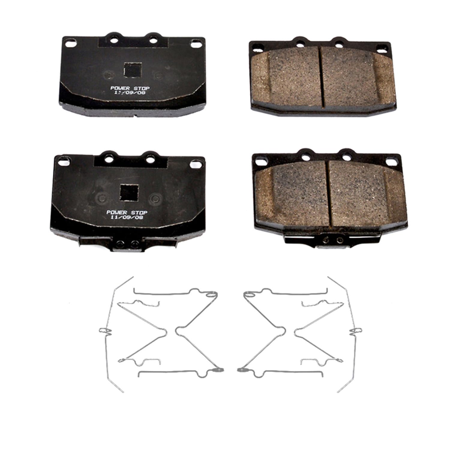 Power Stop Brake Kit Front For Mazda RX-7 1986-91 | Mazda RX-7 1993-95 - Ceramic Brake Pads With Installation Hardware, 17-331