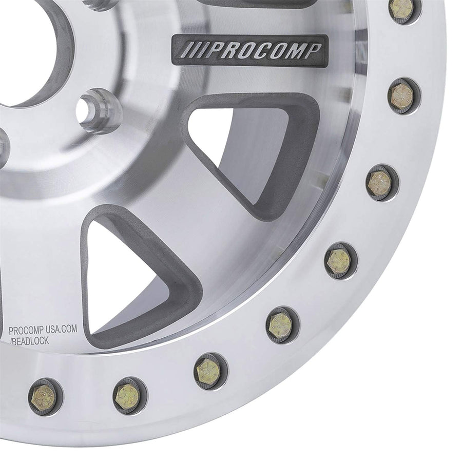 Trilogy Race Pro Comp Wheels Black Wheel with Machined Finish (17 x 9. inches /5 x 5 inches, -6 mm Offset)