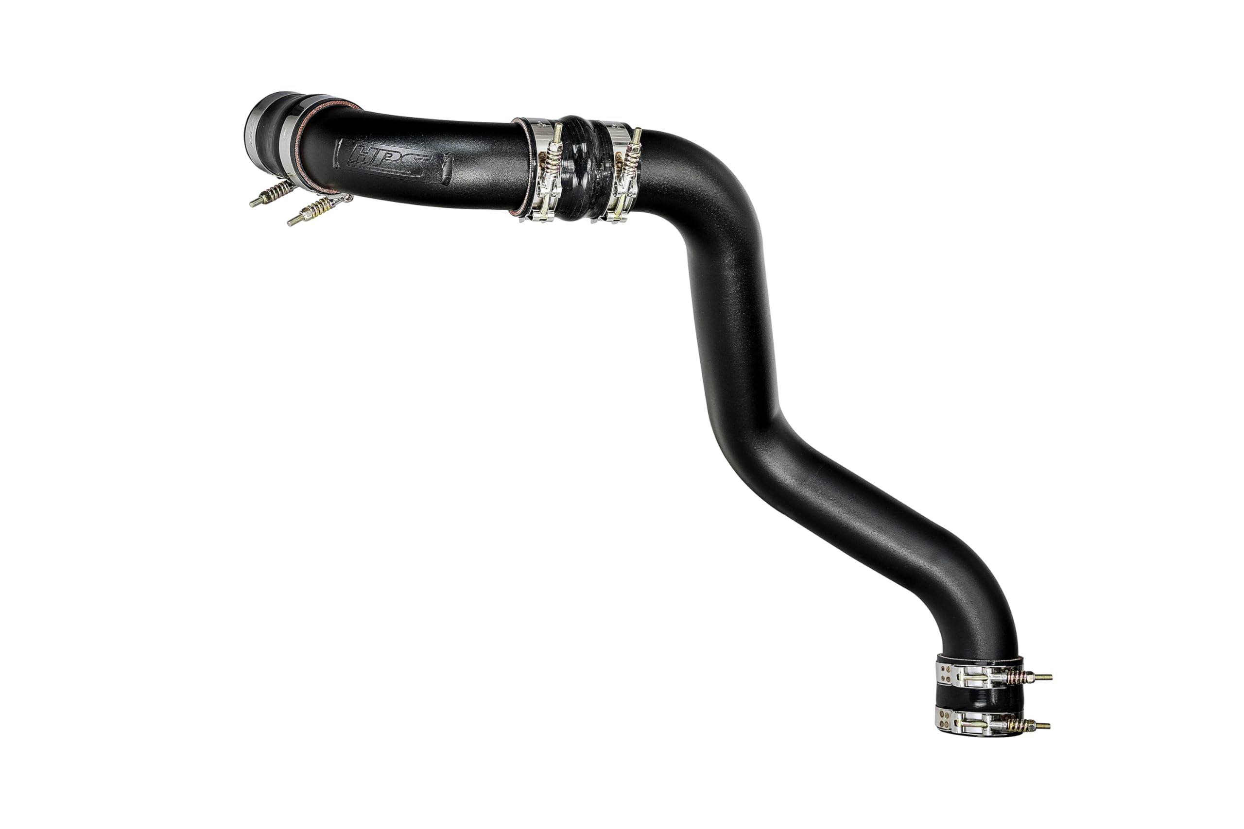 HPS Intercooler Black Charge Pipe Kit Compatible for 2017-2019 Chevrolet Silverado 2500 HD 3500 HD GMC Sierra 2500 HD 3500 HD 6.6L, 17-146WB