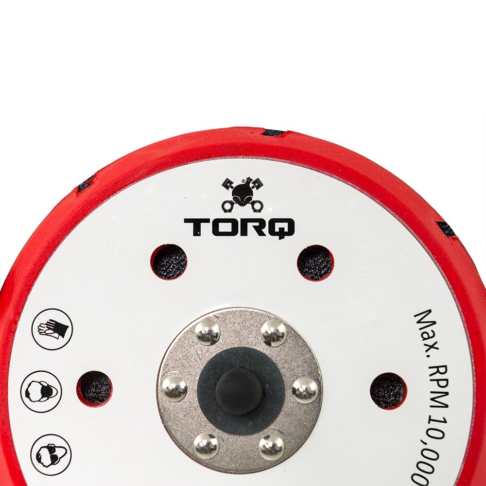 Chemical Guys R5 Torq-BUFLC_202 Dual-Action Backing Plate with Hyper Flex Technology (6 Inch), Red