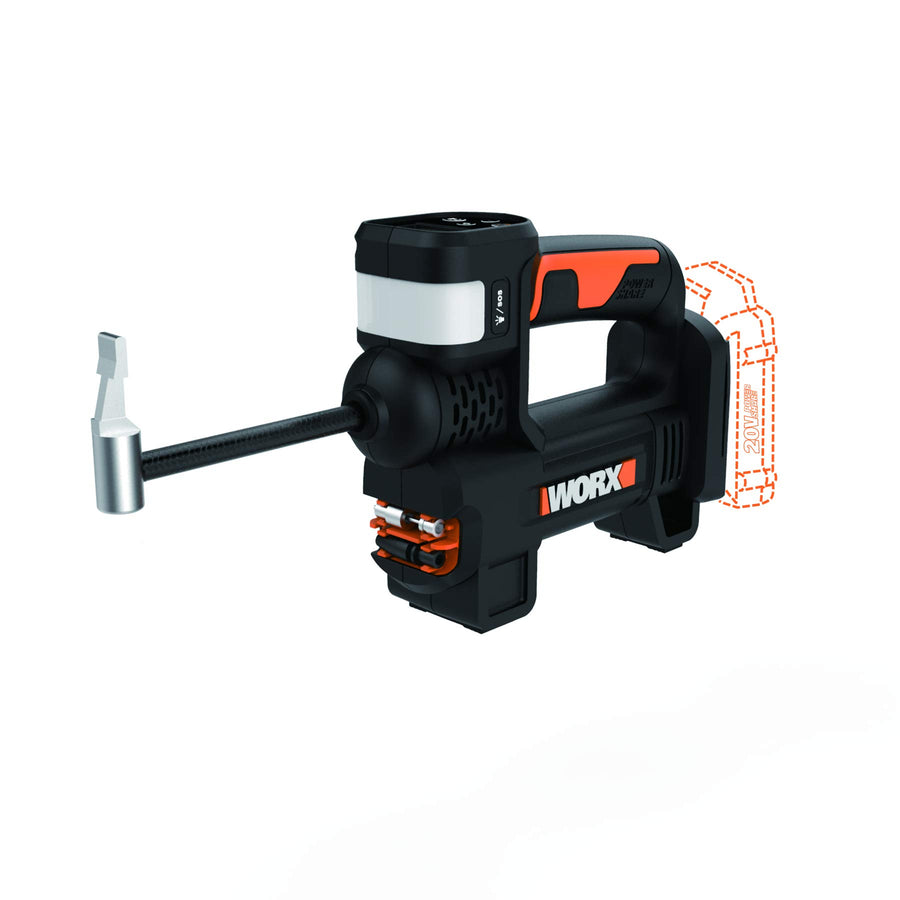 20V Power Share Worx WX092L.9 Portable Air Pump Inflator (Tool Only)