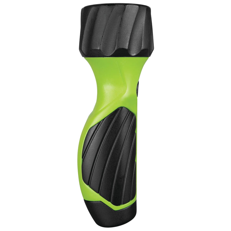 150+LM Performance Tool W2431 Rubber Grip Flashlight, Rubberized Head, Wide Handle, USB-C Charging, Green
