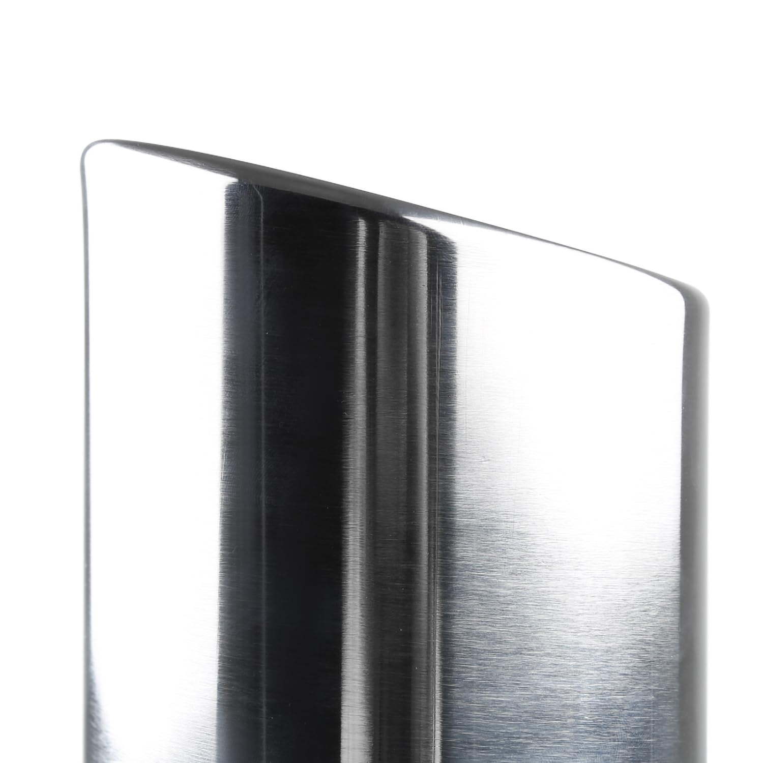 4.125" Slant Angle Cut Round Tip Stainless Steel Exhaust Muffler Spec-D Tuning 2.5" Inlet