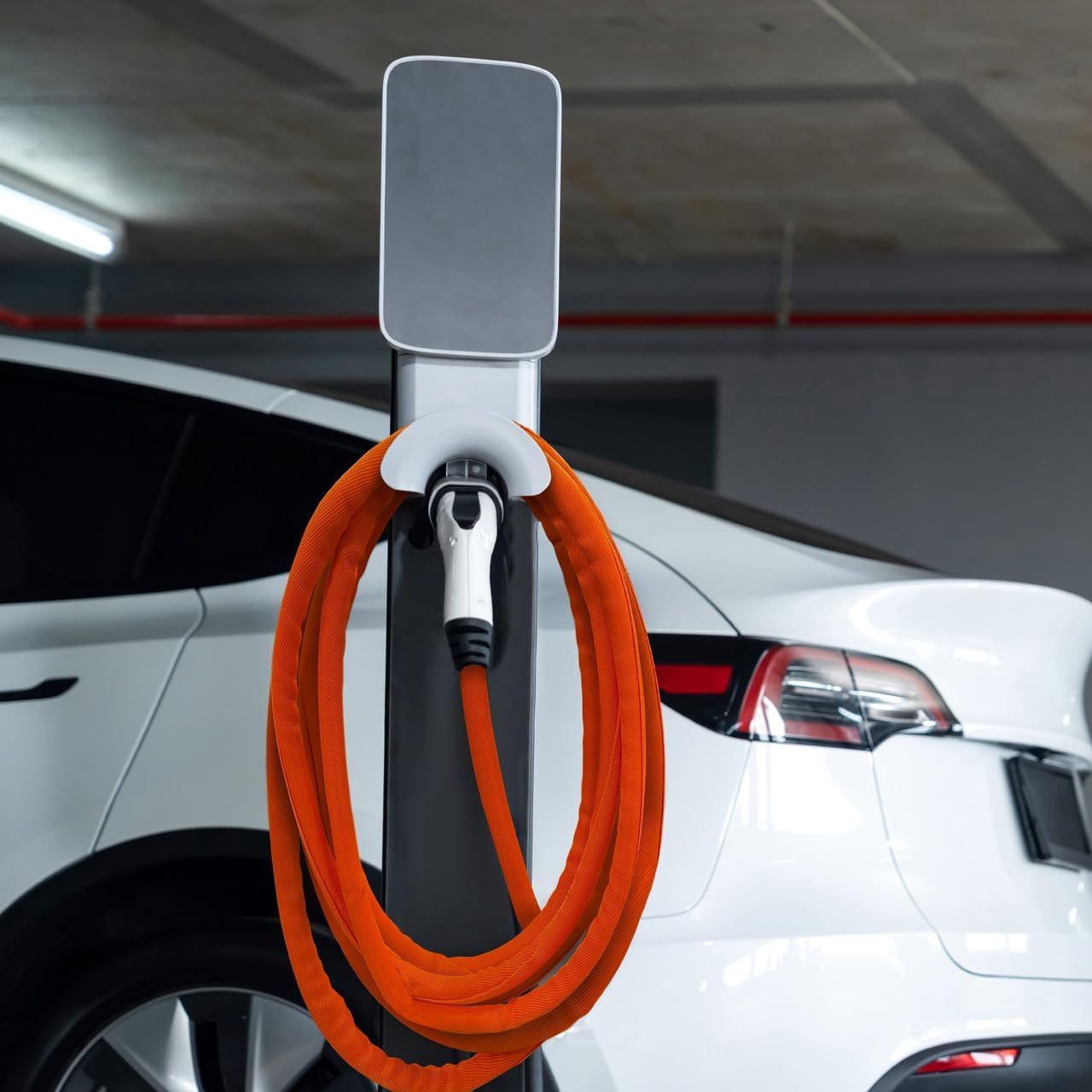 Design Engineering EV Charger Cord Cover - 20ft - Charging Cable Protector with Durable, Split-Sleeve Design - Electric Car