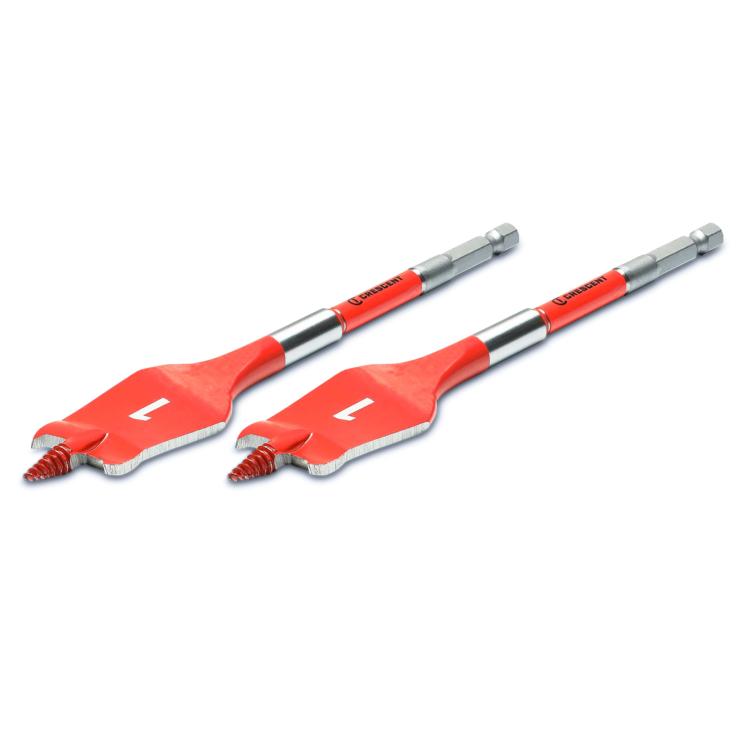 2 Piece Crescent Paddle Drill Bit Screw Point | 6" x 1" | CDSP-645-2
