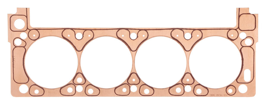Cylinder Head Gasket, SCE Gaskets, ICS Titan, 4.155 in Bore, 0.060 in Compression Thickness, Copper, Driver Side, Small Block Ford, Each