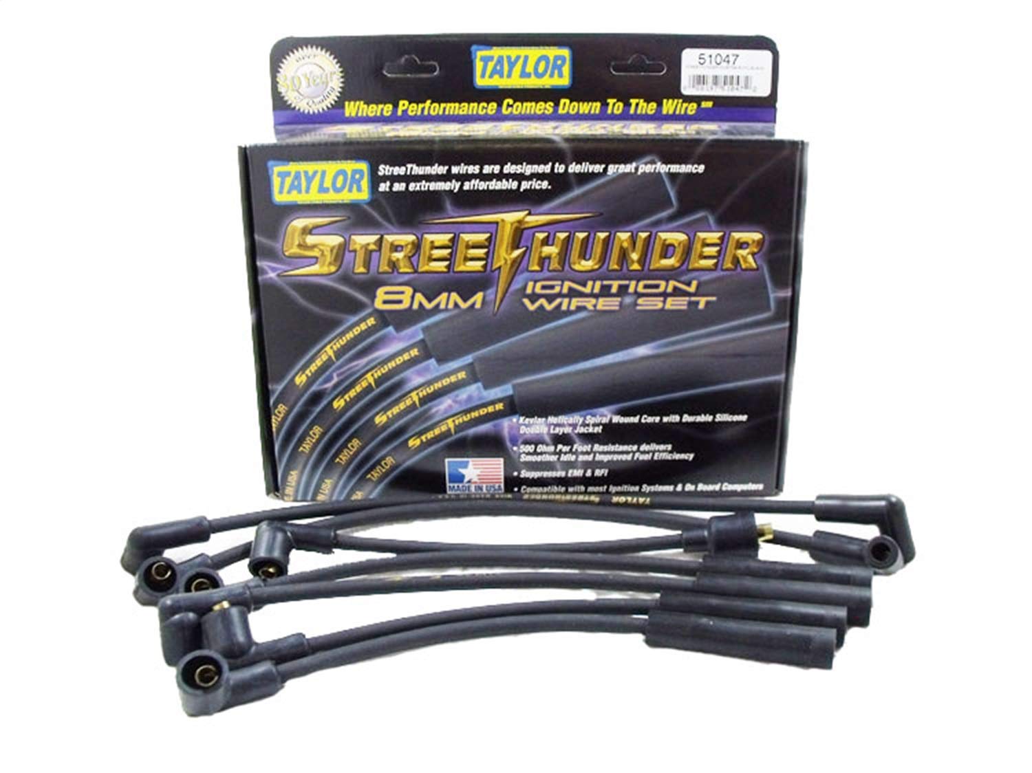 Streethunder Taylor Cable 51047 custom 6 cyl black