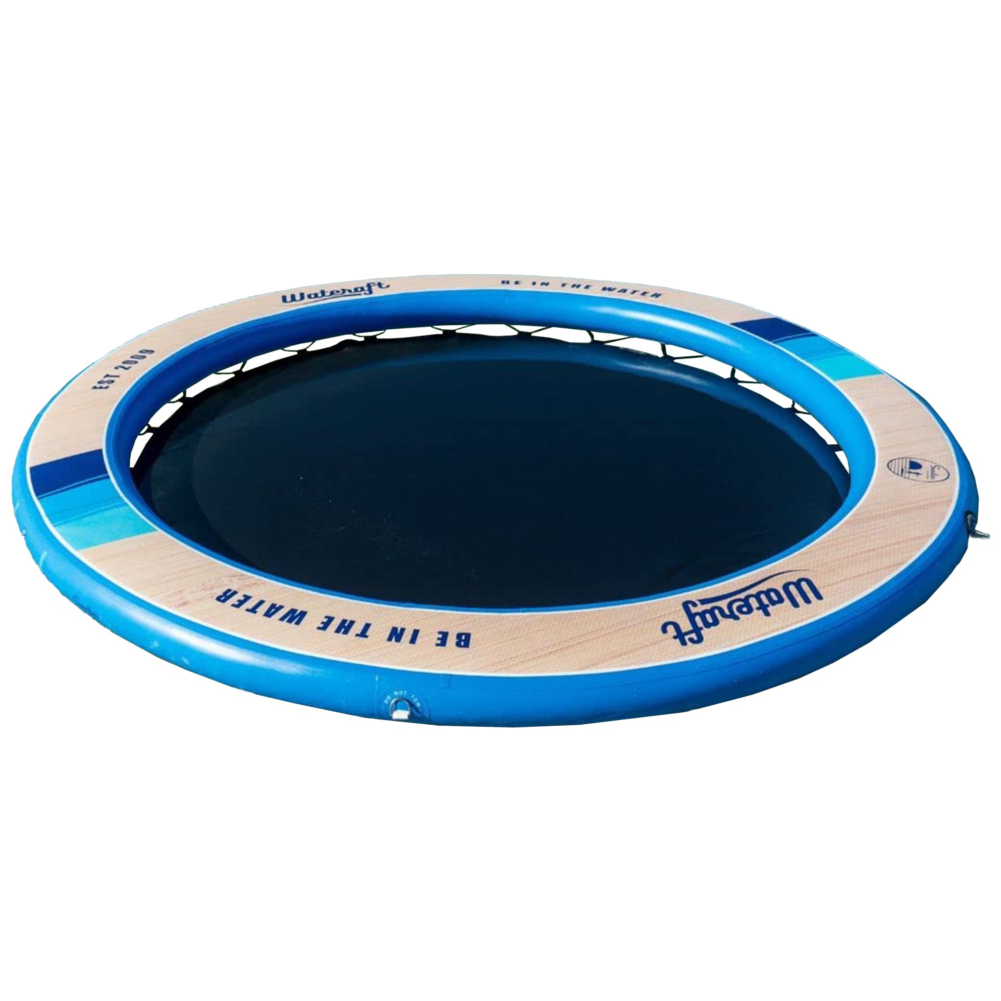 8' Wateraft Inflatable Floating Raft, Round Mesh Ring Float for Lake & Pool, Multicolor