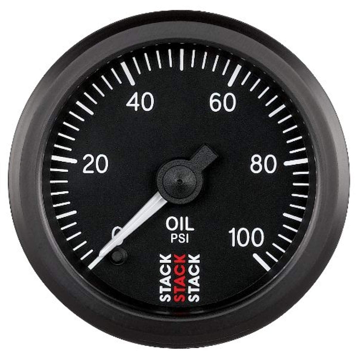 1/8" NPTF Male STACK ST3302 Black 52mm 0-100 PSI Professional Stepper Motor Oil Pressure Gauge