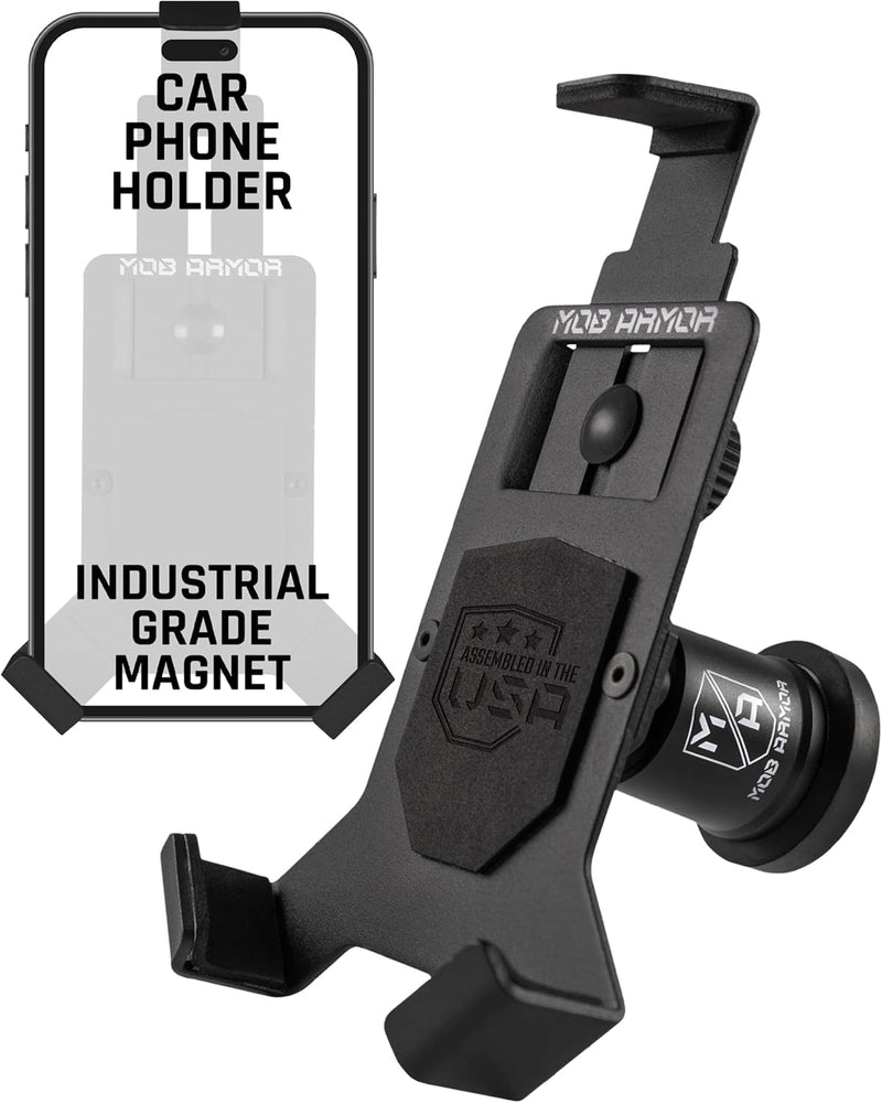 Heavy Duty Mob Armor Magnetic Phone Mount for Car - Universal Car Phone Holder for iPhone & Android, Strong Magnet for Off-Road & Commercial Vehicles, Cell Phone Car Accessories for Women & Men