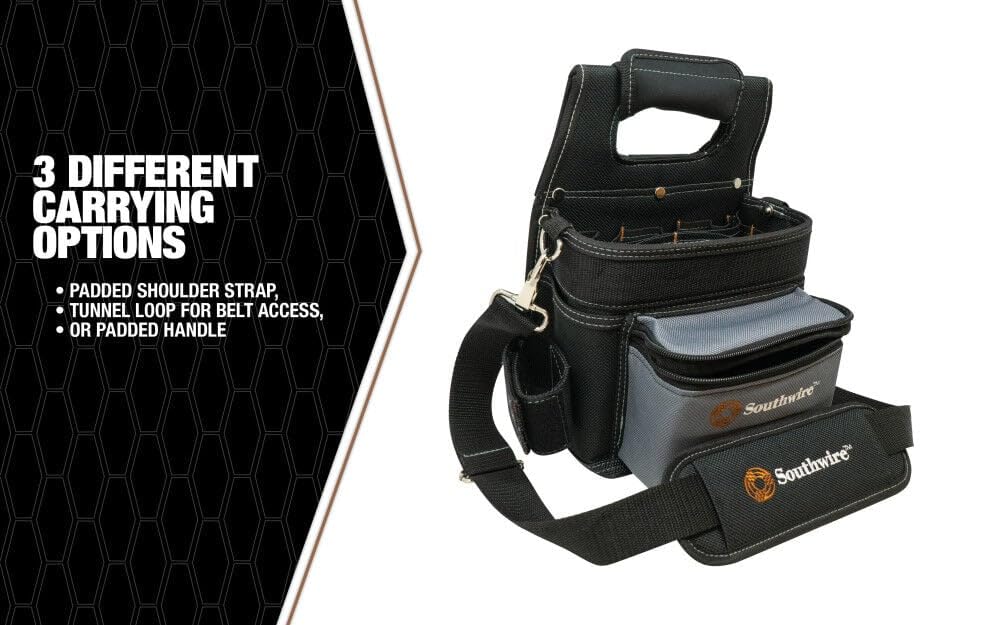 Electrician's Southwire BAGESP Shoulder Pouch Tool Carrier