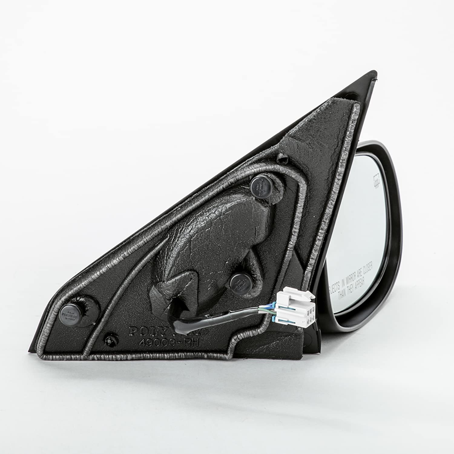 Saturn L Series TYC 2040041 Passenger Side Power Heated Replacement Mirror, Smooth Black