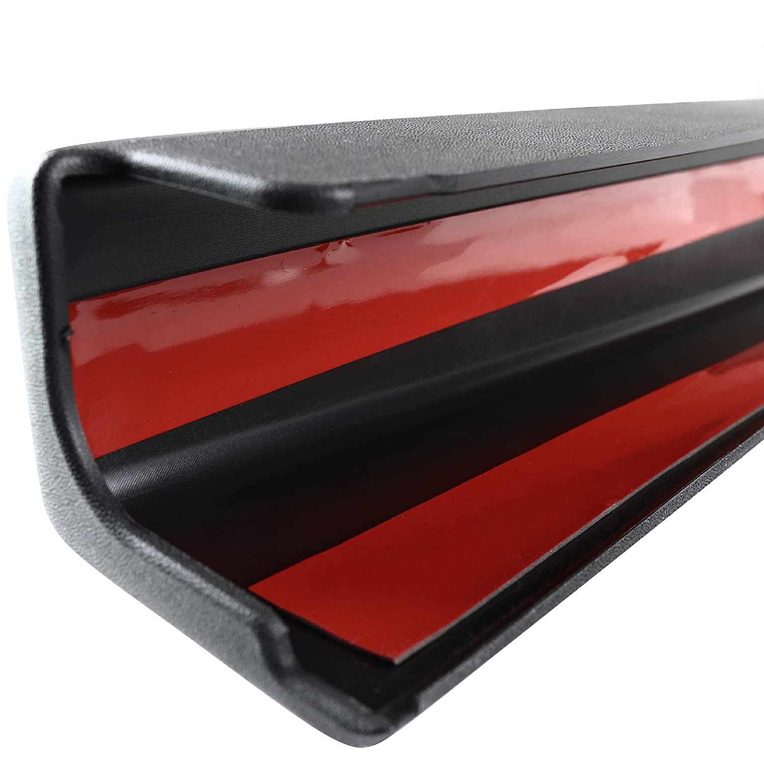 Black Tailgate Molding Cap Protector Spec-D Tuning ABS Spoiler Cover Compatible with 2005-2009 Hummer H2 SUT