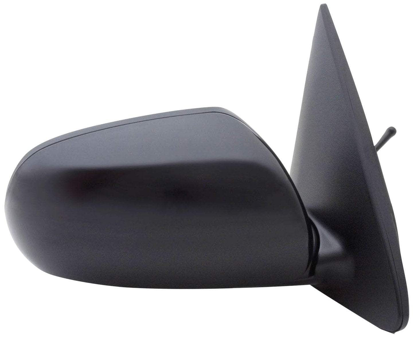 Fit System Mirror Passenger Side for Kia Forte Sedan, Black, PTM Cover, Foldaway, Manual Remote