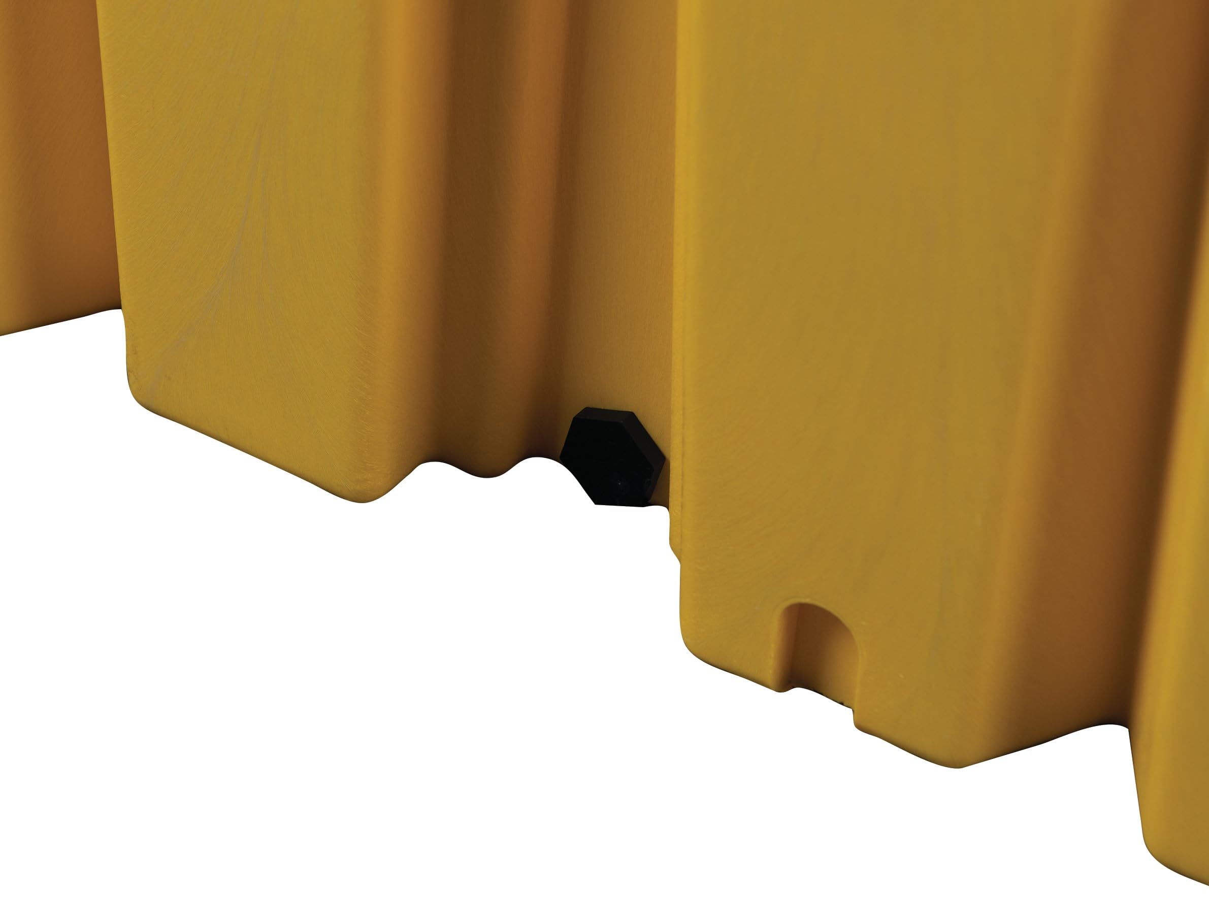 High Capacity Eagle 4 Drum Spill Containment Pallet with Drain and Forklift Pockets, 52.5"x51"x13.75", 132 Gallon Sump, 8,000 lbs. Load Capacity Secondary Containment Pallet, Made in USA, Yellow, 1640