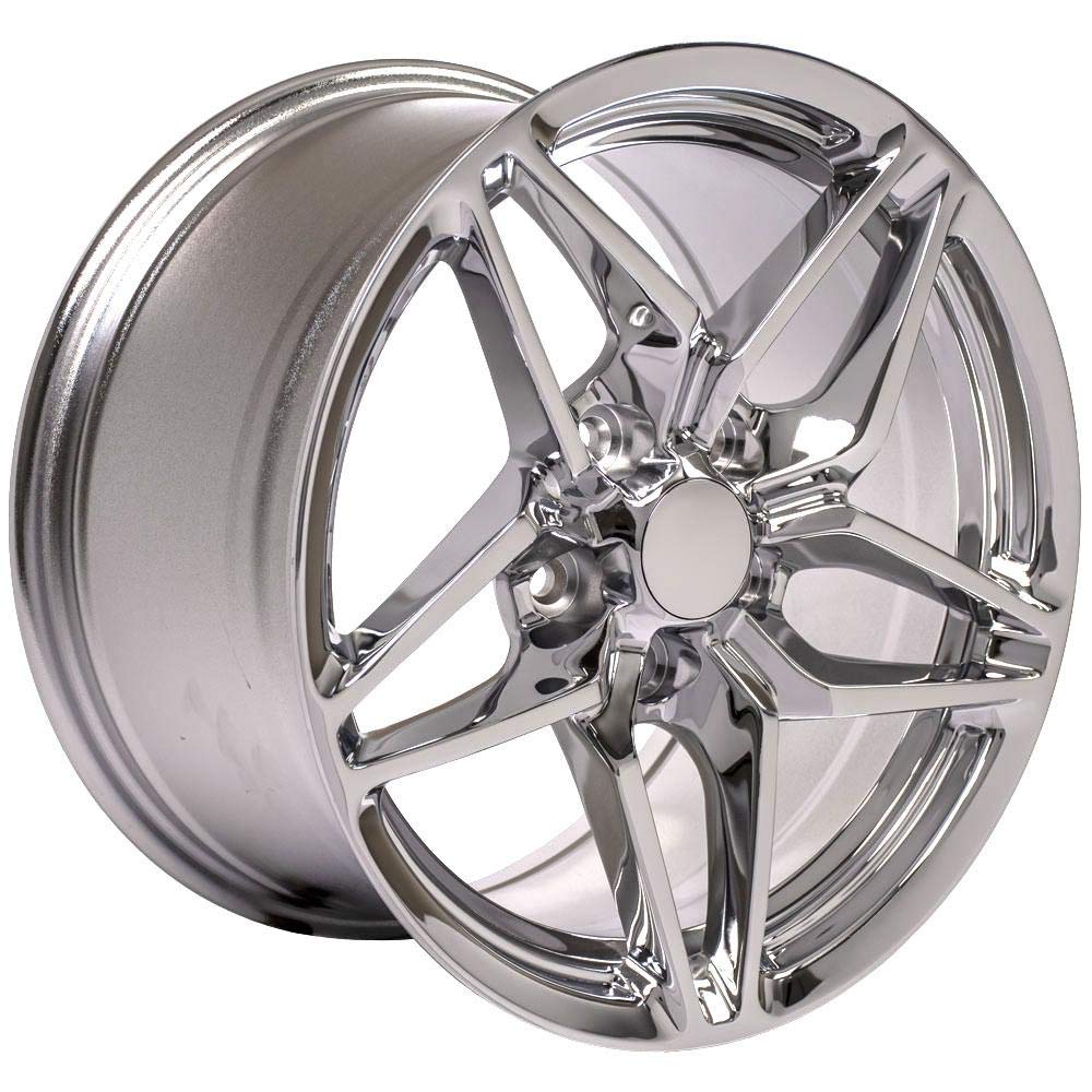 CV31 OE Wheels 17 Inch Rim Fits Corvette C7 ZR1 Style 5x120.65 17x9.5 Chrome - Hollander 5927 (1)