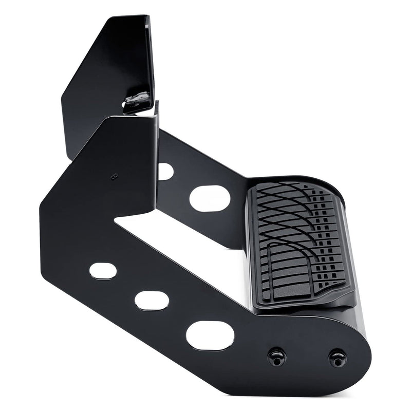 Steelcraft Universal Side Drop Step 4 in. Wide Round Tube Black Powdercoat 200010 Side Drop Step