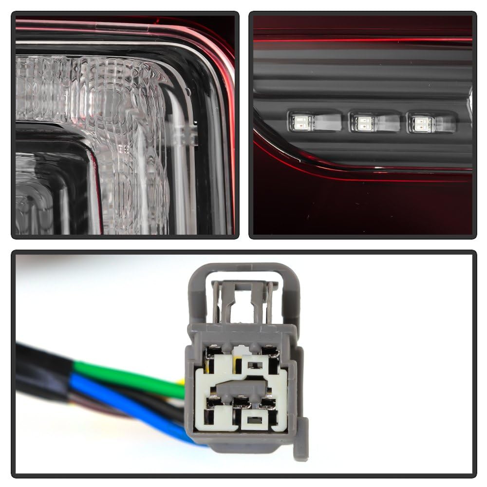 Ford Explorer 11-15 Sport pkg Dark Red LED Tail Light - OE Left Spyder (POE)
