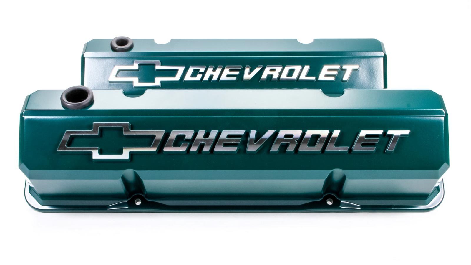 Slant Edge Proform 141-933 Valve Cover for Small Block Chevy, Green