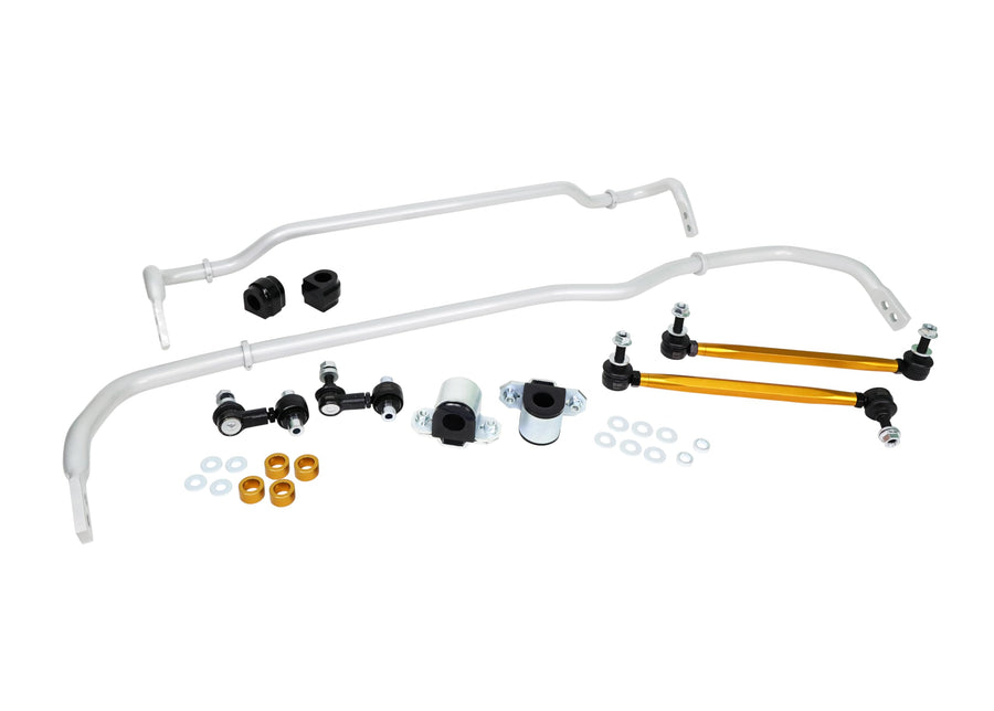 BWK018 Whiteline Sway bar, bushings, Black