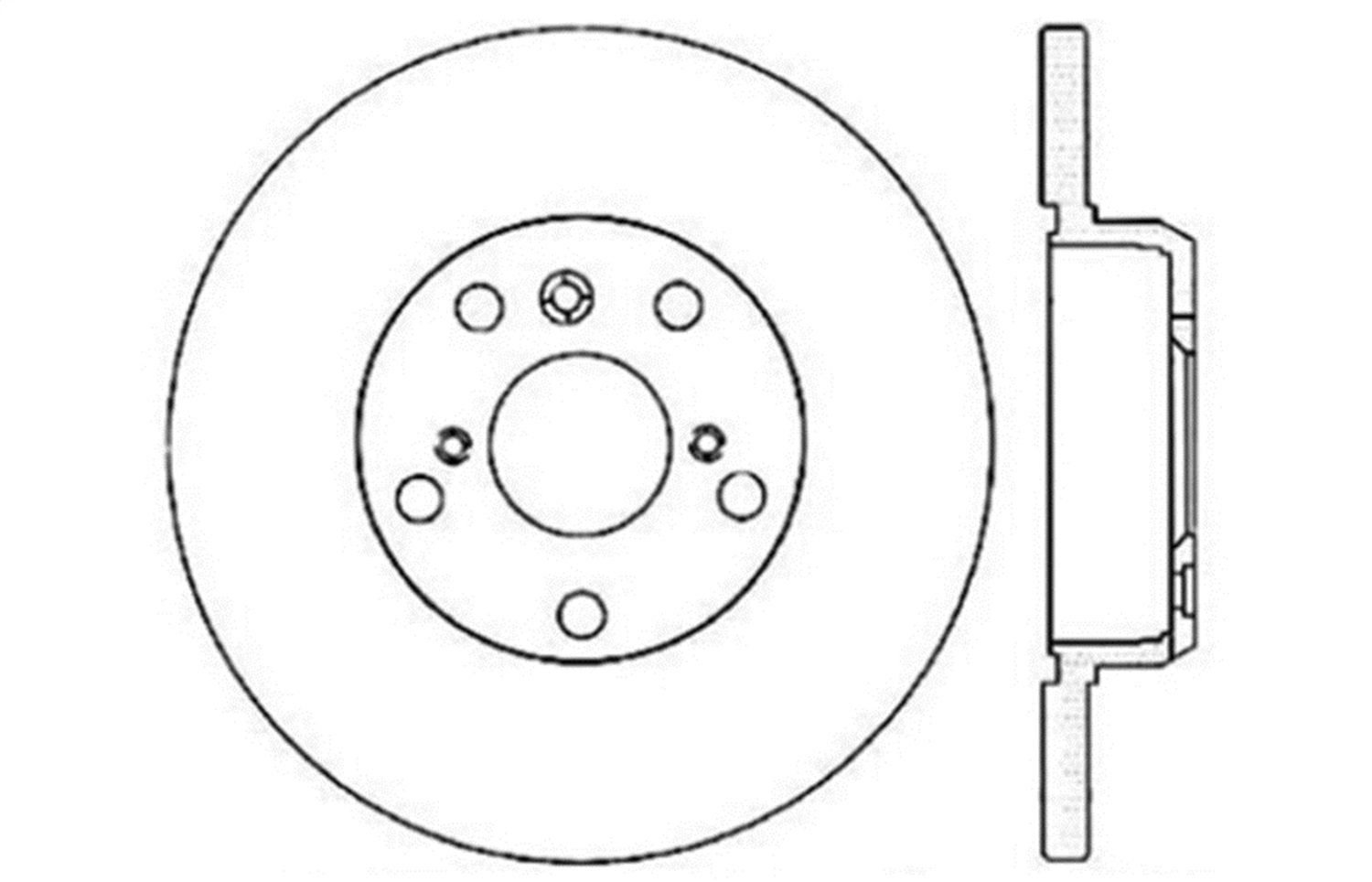 Sport Drilled/Slotted Brake Rotor StopTech 127.44089R (Rear Right), 1 Pack