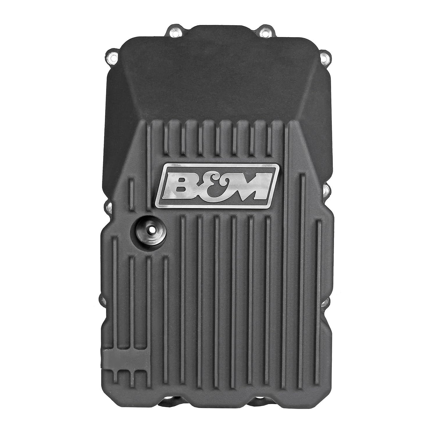 Hi-Tek B&M 70393 Deep Transmission Oil Pan - Black anodized Finish - Each