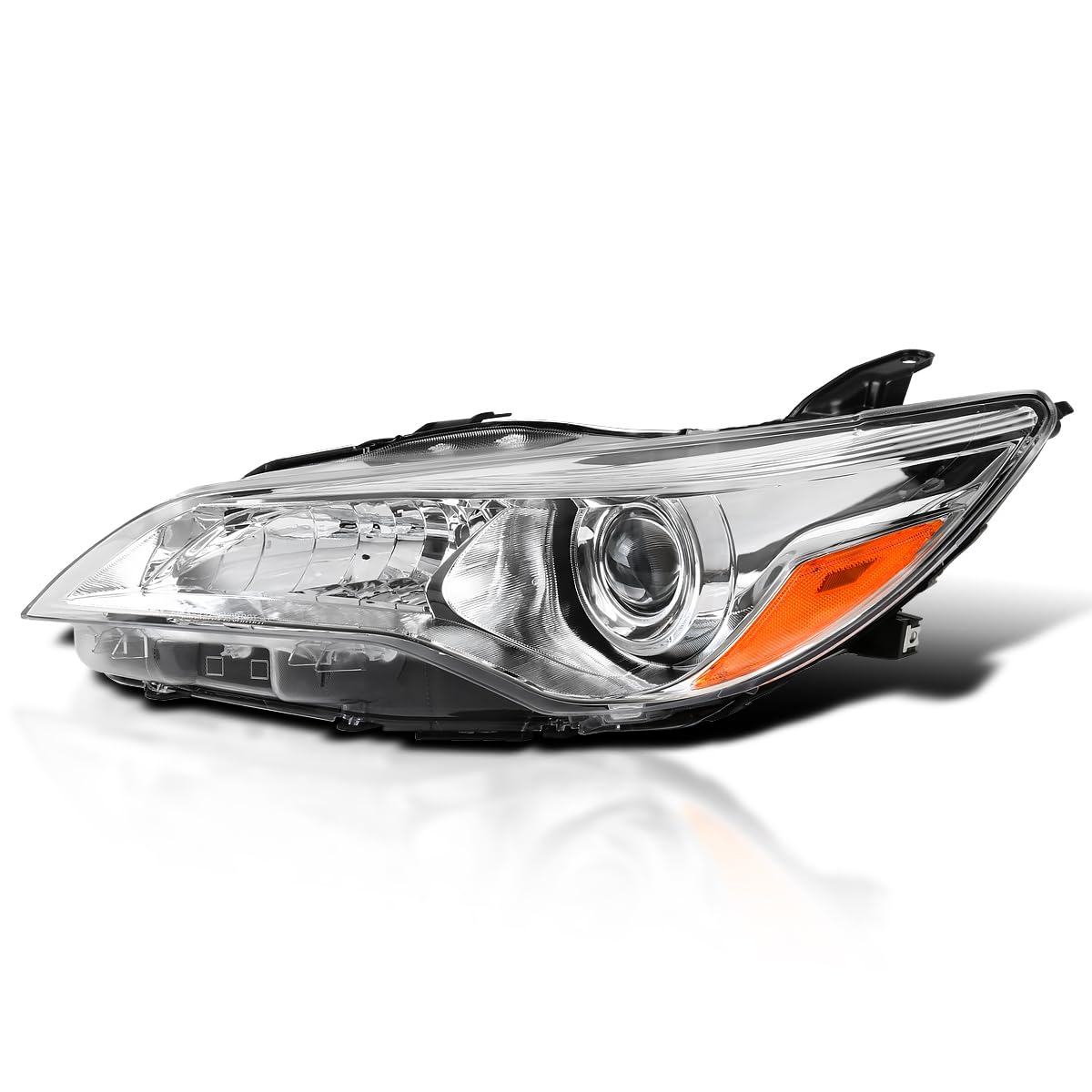 Spec-D Tuning Chrome Projector Headlight Left Driver Side Compatible with 2015-2017 Toyota Camry