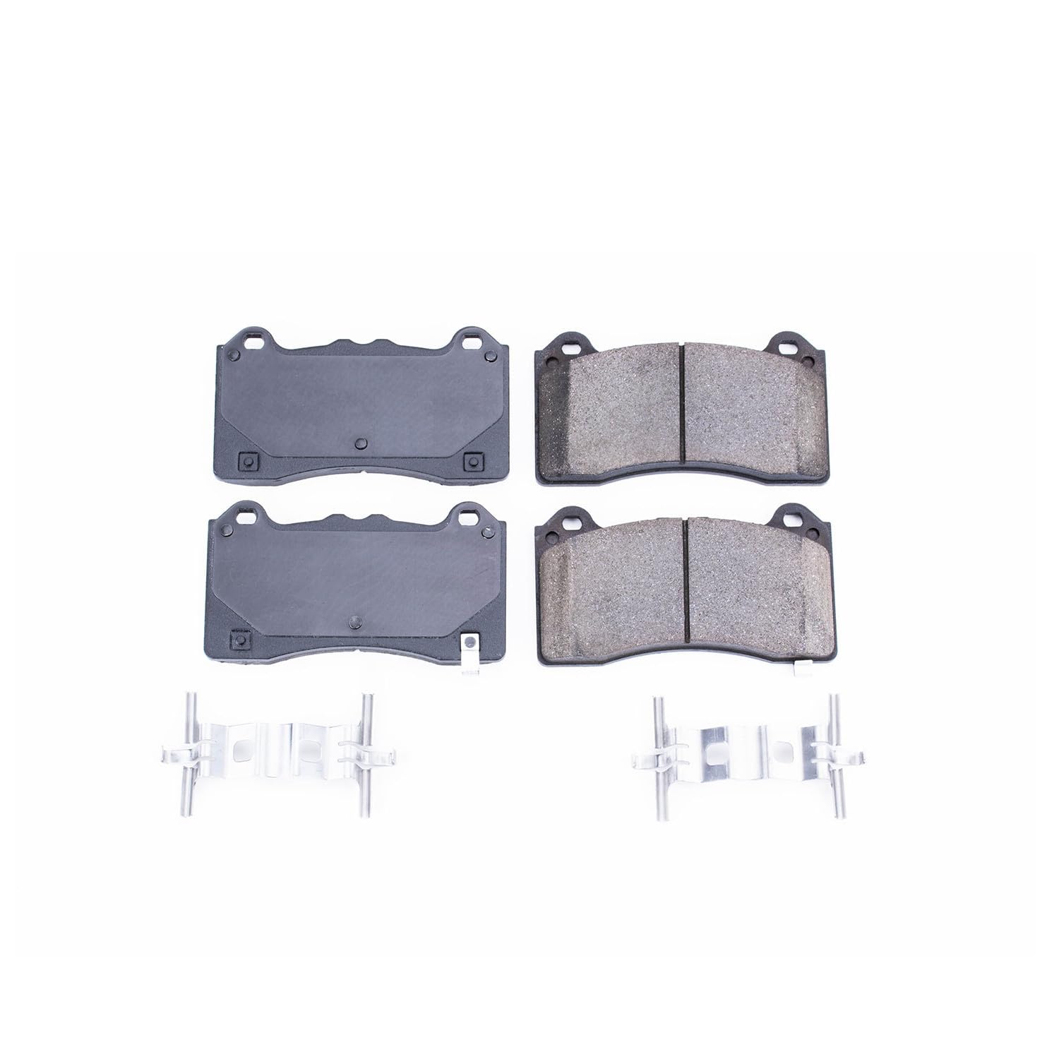 Front Brake Kit Power Stop For Ford Focus 2016-18 - Ceramic Brake Pads With Installation Hardware, 17-1977