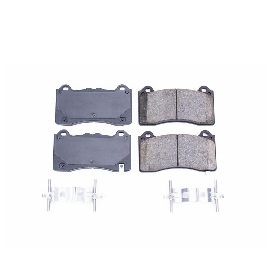 Front Brake Kit Power Stop For Ford Focus 2016-18 - Ceramic Brake Pads With Installation Hardware, 17-1977