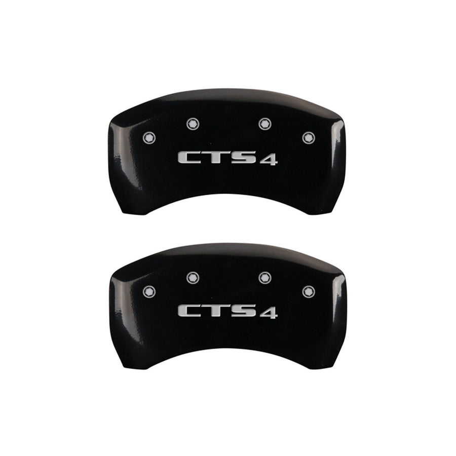 Caliper Covers MGP 35020SCT4BK with Black Powder Coat Finish, (Set of 4)