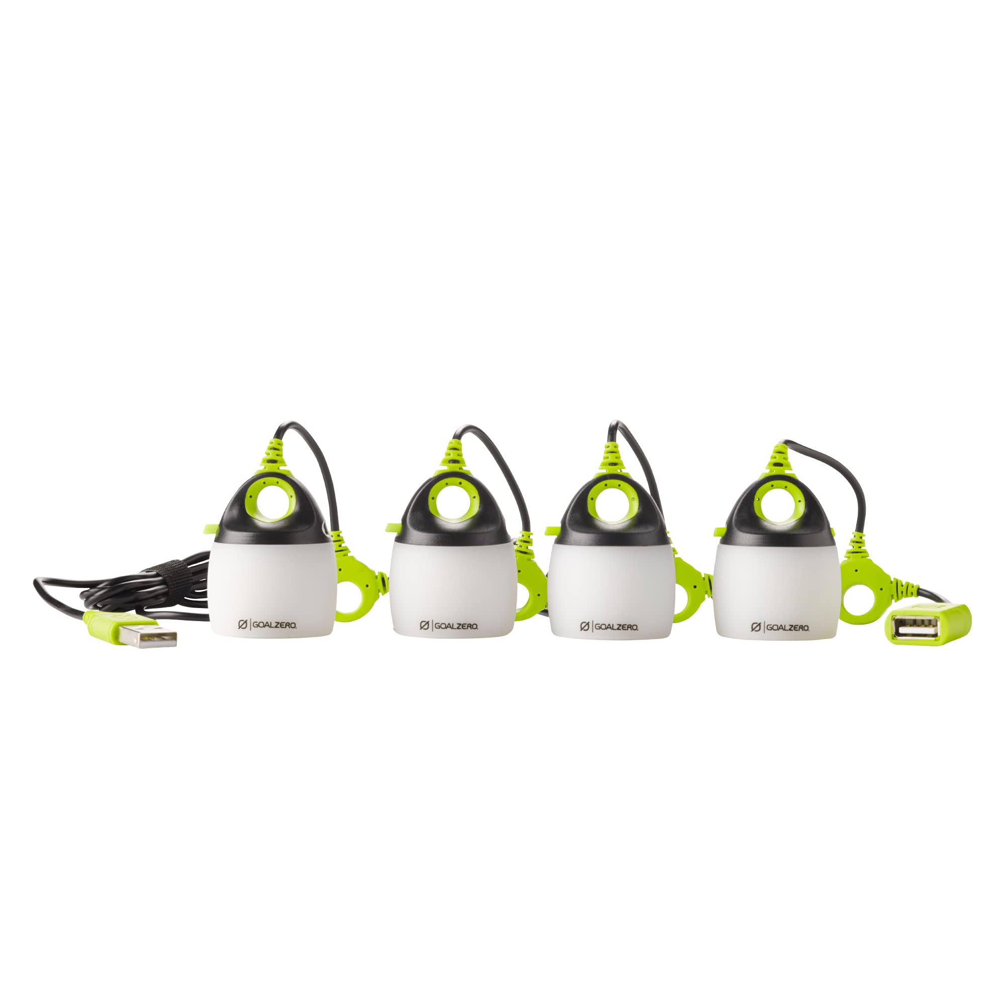 Goal Zero Mini Light-A-Life Chainable LED Lights, 4 Pack, with Color Shades
