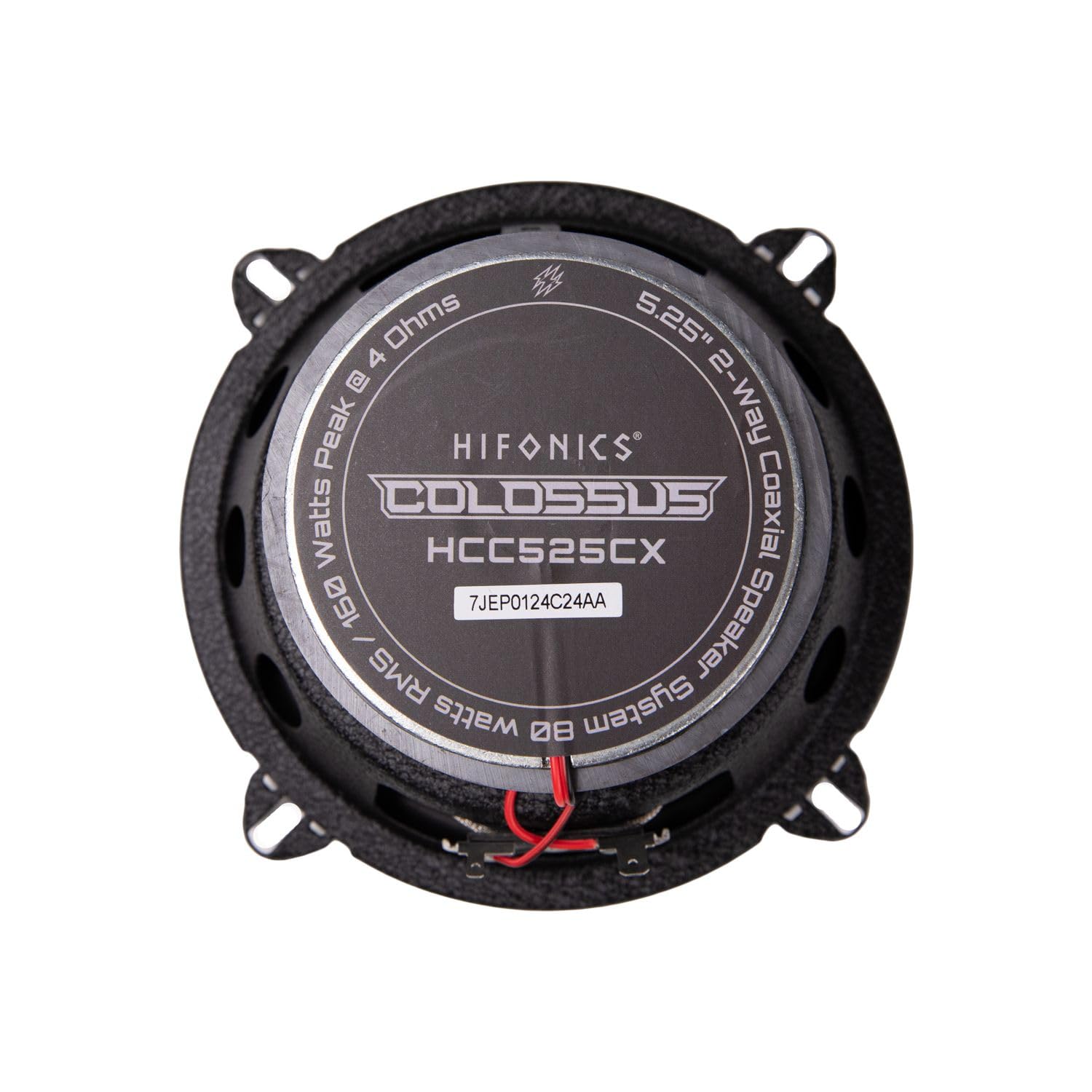 Hifonics Classic Colossus HCC525CX 5.25" Car Speakers - 2-Way Coaxial System with Aluminum Dome Tweeters, 80W Peak Power & Butyl Rubber Surrounds (Pair)