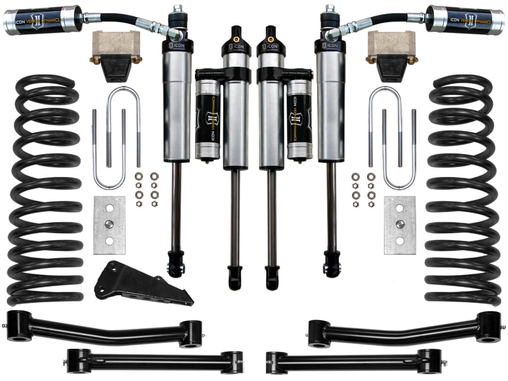4.5" Lift, Stage 3 Suspension System ICON, Compatible with 2003-2008 Ram 2500/3500 4WD, K214502T