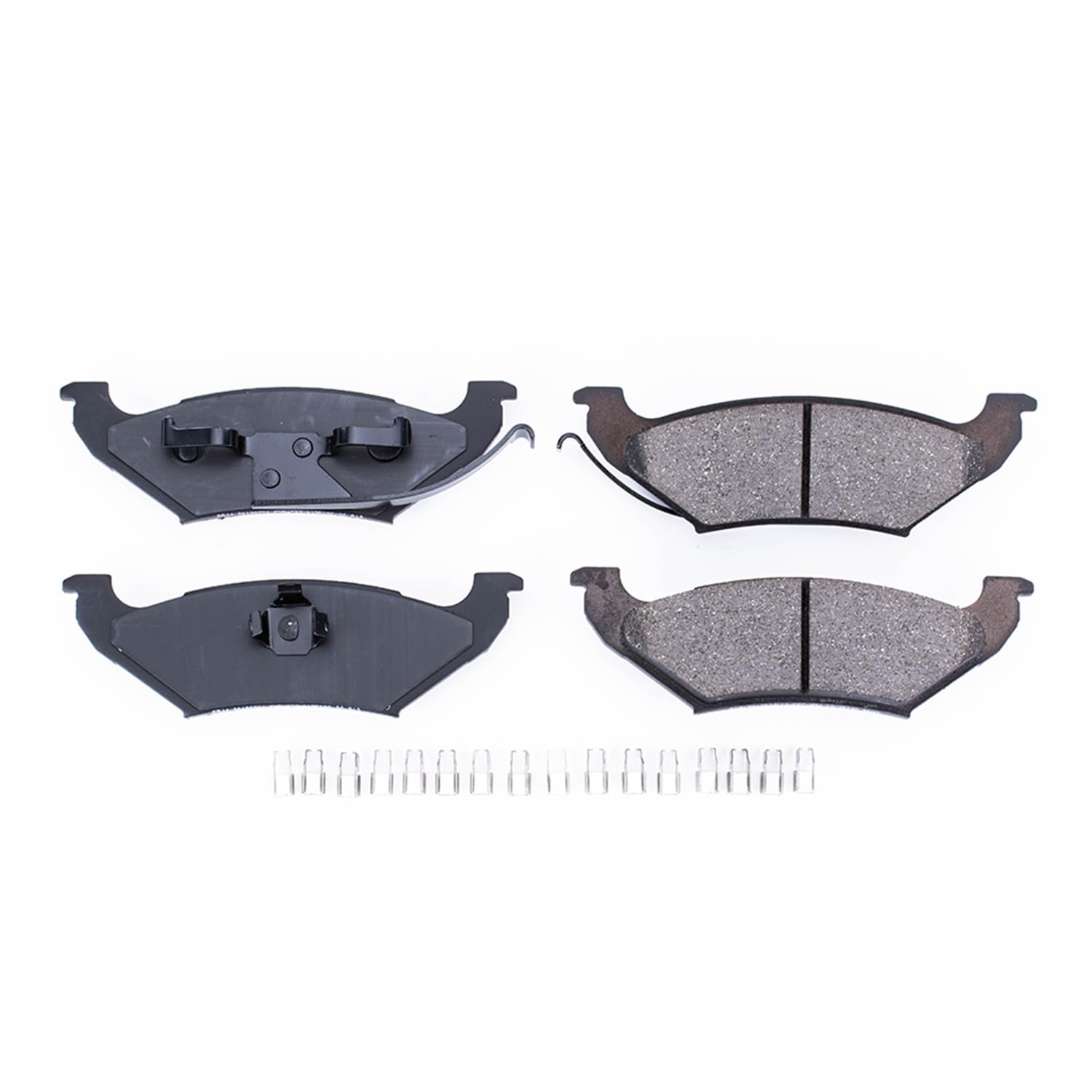 Power Stop Brake Kit Front For Ford Crown Victoria 1992-95 |Lincoln Town Car 1991-95 |Mercury Grand Marquis 1992-95 - Ceramic Brake Pads With Installation Hardware, 17-544