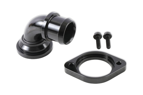 90 Degree Angle Holley 97-341 Water Neck Swivel Black