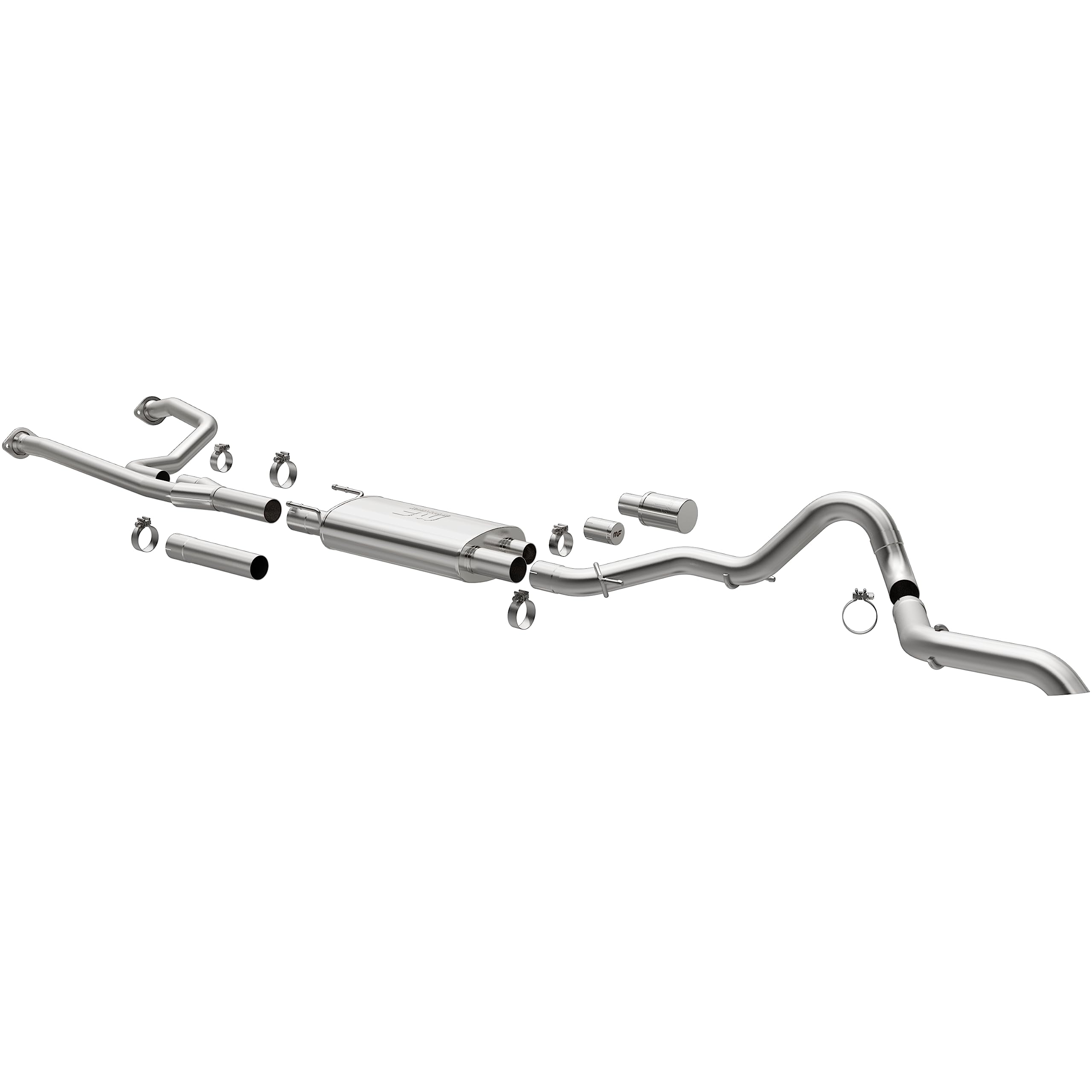 Performance Exhaust System MagnaFlow 19604: Cat-Back, Overland Series, Compatible with 2022-2024 Toyota Tundra, Single Straight Driver Side Rear Exit Style