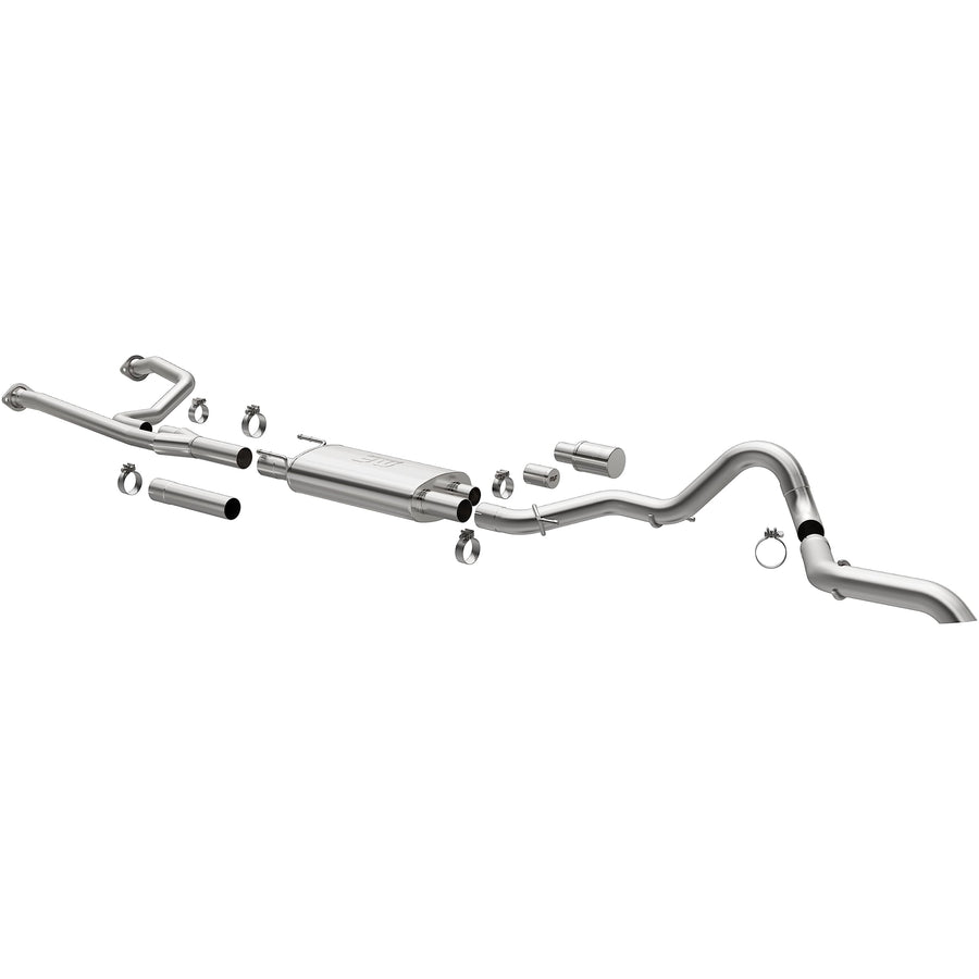 Performance Exhaust System MagnaFlow 19604: Cat-Back, Overland Series, Compatible with 2022-2024 Toyota Tundra, Single Straight Driver Side Rear Exit Style