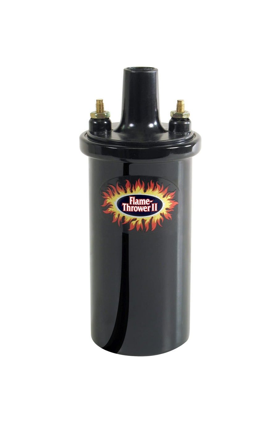 Flame-Thrower II Pertronix Ignition Coil, 45,000 Volt 0.6 Ohm, 12 Volt, Black Epoxy