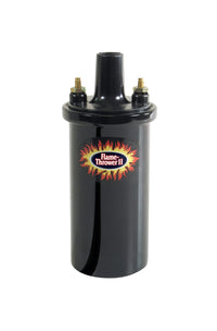 Flame-Thrower II Pertronix Ignition Coil, 45,000 Volt 0.6 Ohm, 12 Volt, Black Epoxy