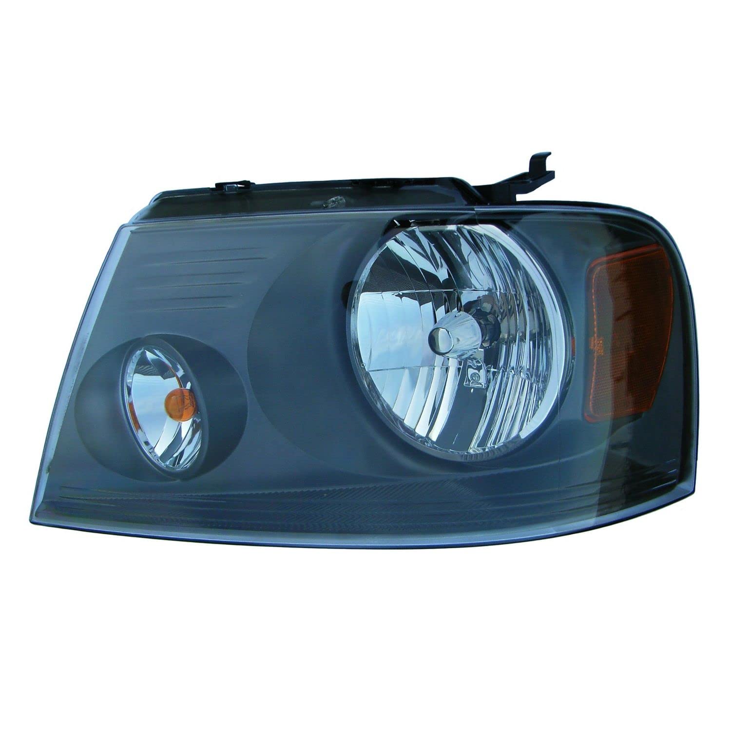 Driver Side Headlamp Assy Eagle Eyes FR390-B201L Fits Ford F-150