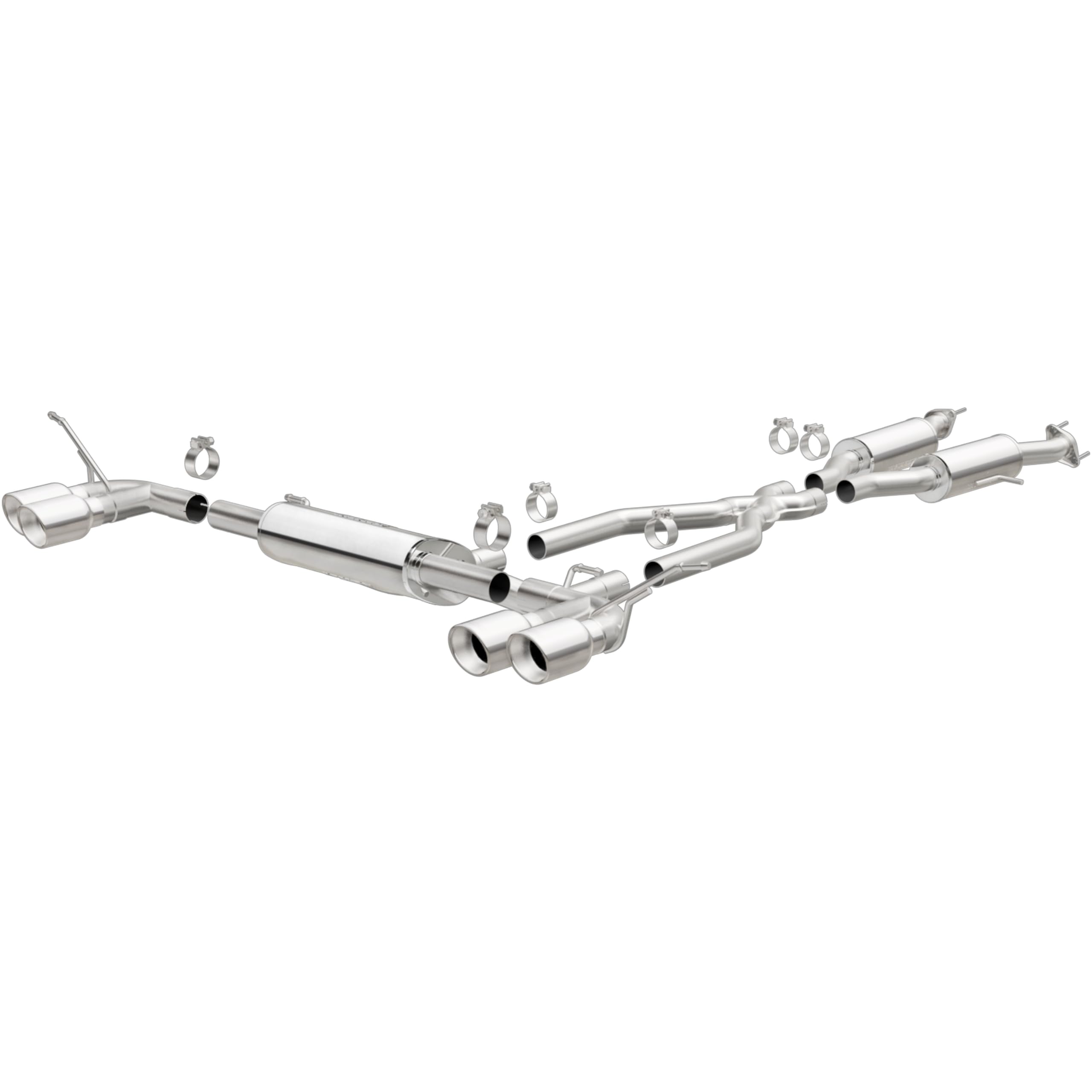 MagnaFlow Performance Exhaust System 19193: Cat-Back, Compatible with 2014-2021 Jeep Grand Cherokee, Street Series, Quad Split Rear Exit Style