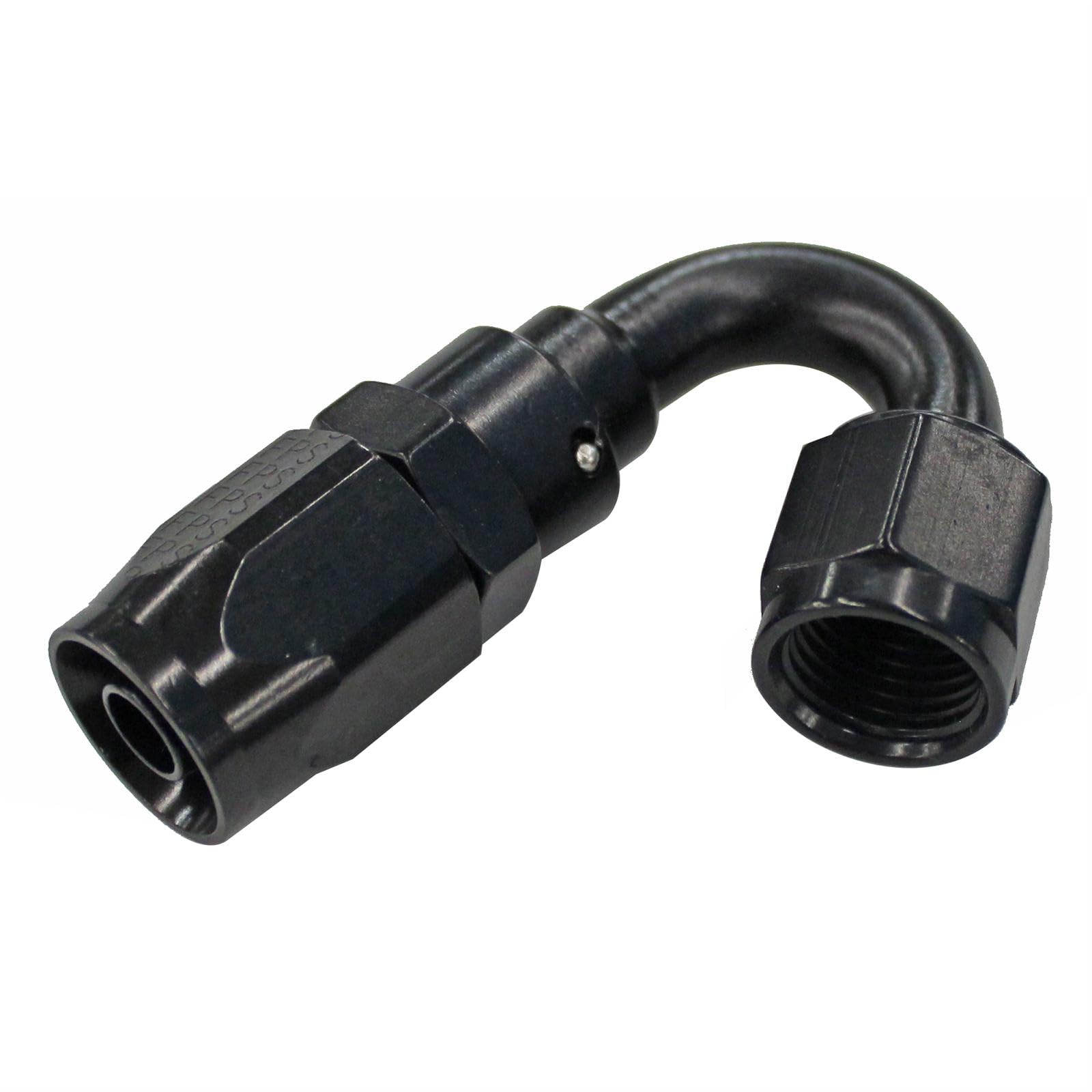 Power Flow Hose End - Black Fragola -6AN x 150 Degree
