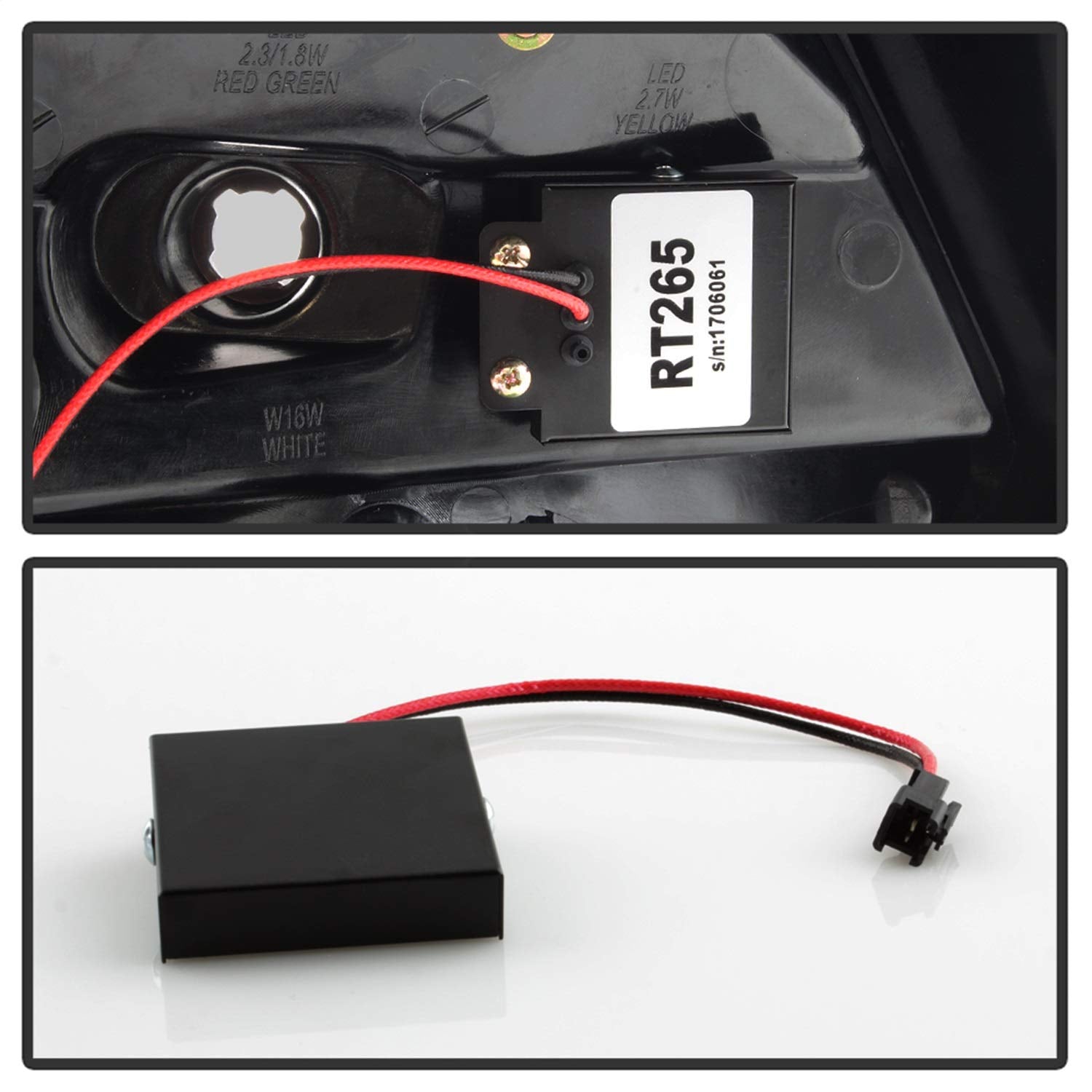 Ford Focus 12-14 Spyder 5085146 5Dr Only (Do not Fit 4Dr Sedan) LED Tail Lights - Black Smoke